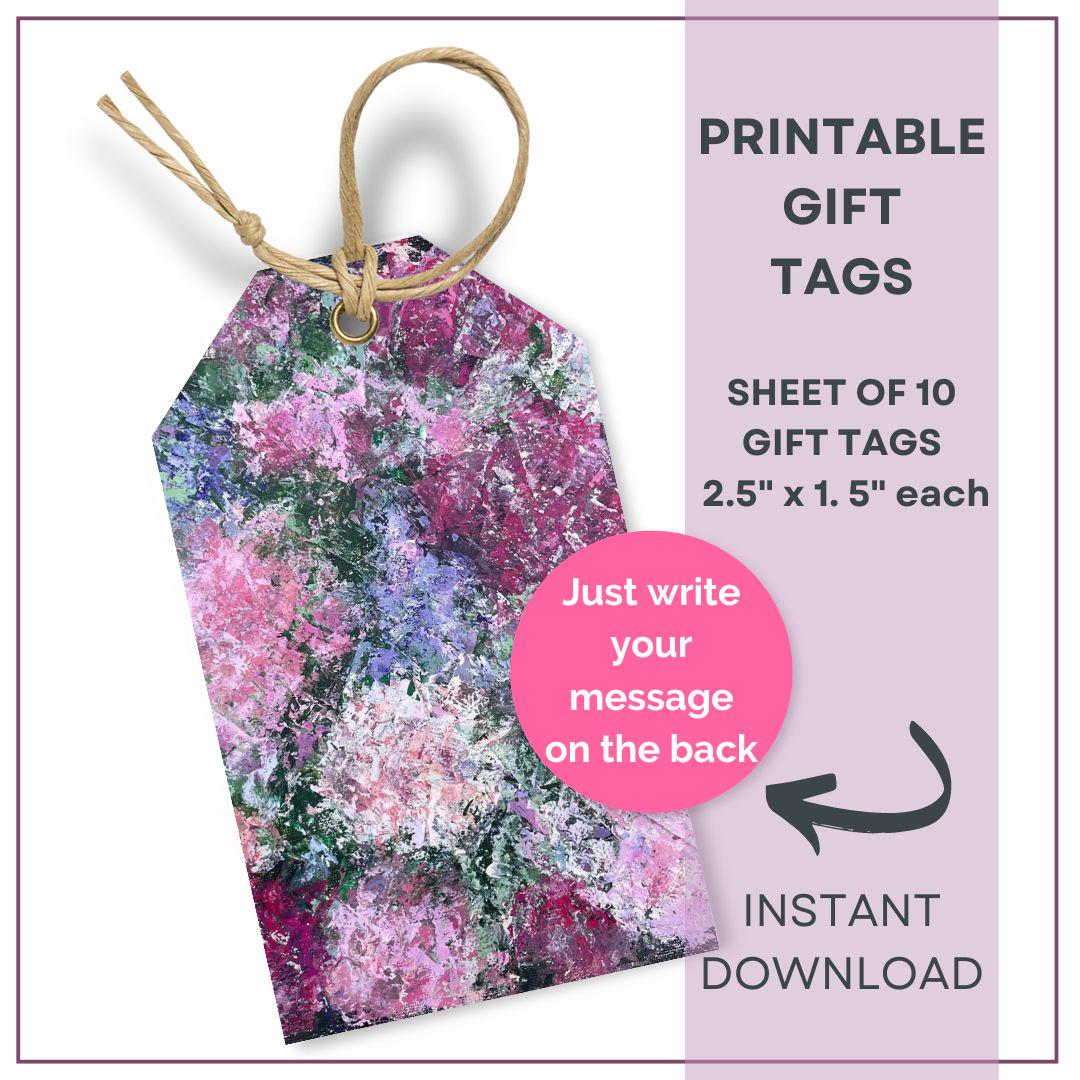 Printable Gift Tags Digital Download | Print at Home Instant Download ...