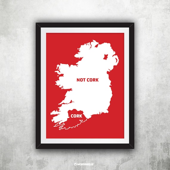 Cork Not Cork Map Etsy