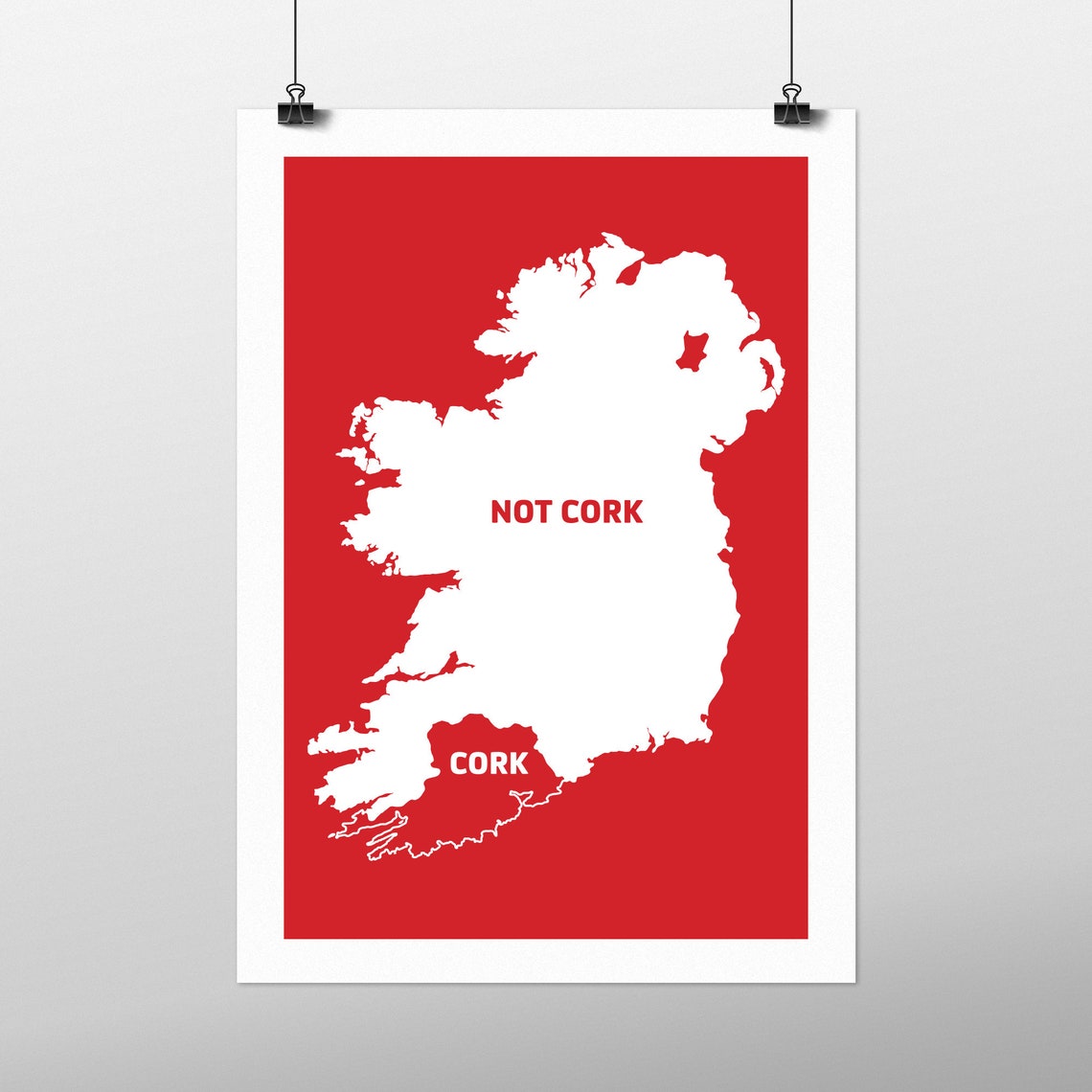 Cork Not Cork Map Etsy Ireland