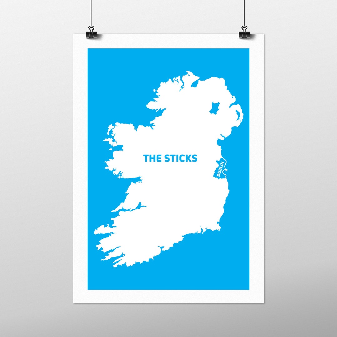Dublin – the Sticks Map - Etsy