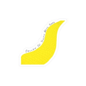 Follow the Yellow Brick Road Vinyl sticker