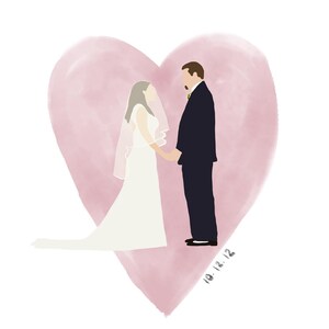 Custom Illustration Portrait - families - couples - friends