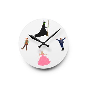 WICKED themed Acrylic Wall Clock - Perfect for Themed Rooms