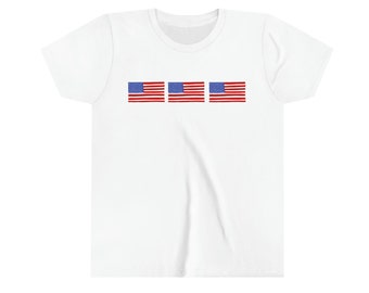 USA Flag - Youth Short Sleeve Tee