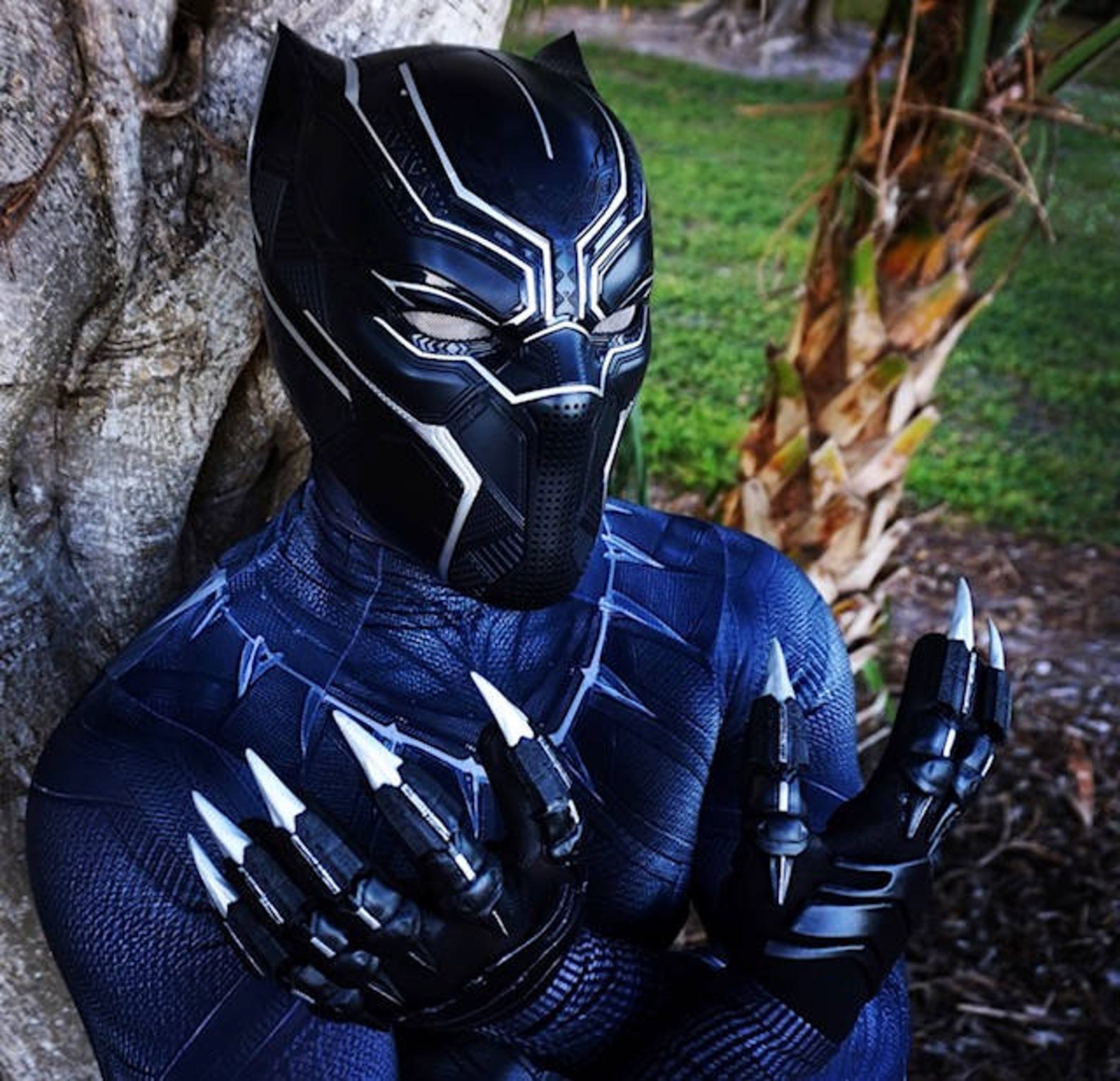 Marvel Black Panther Gloves Cosplay Costume Accessories 3D Etsy