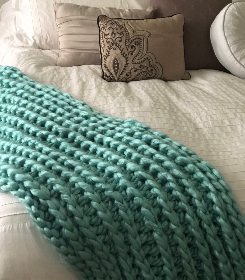 I AM Walking in My Purpose Bed Runner Super Chunky Blanket Etsy