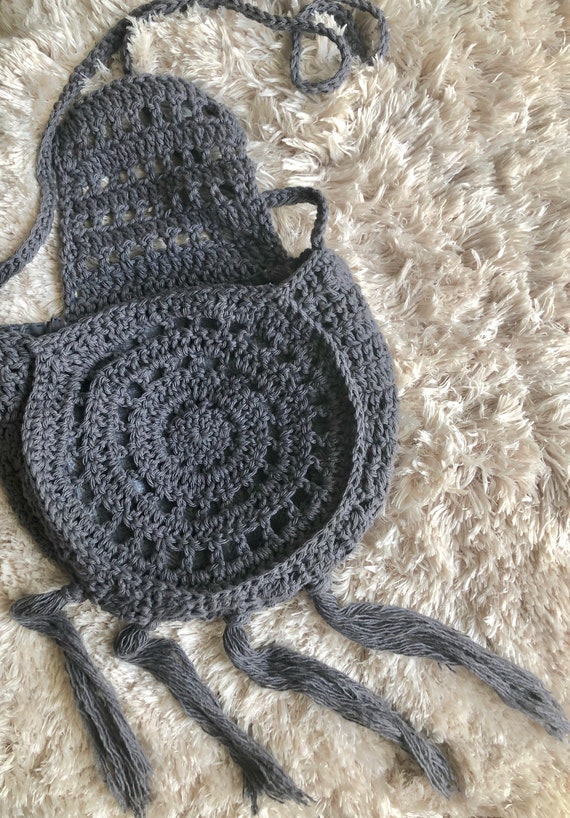 boho crochet purse