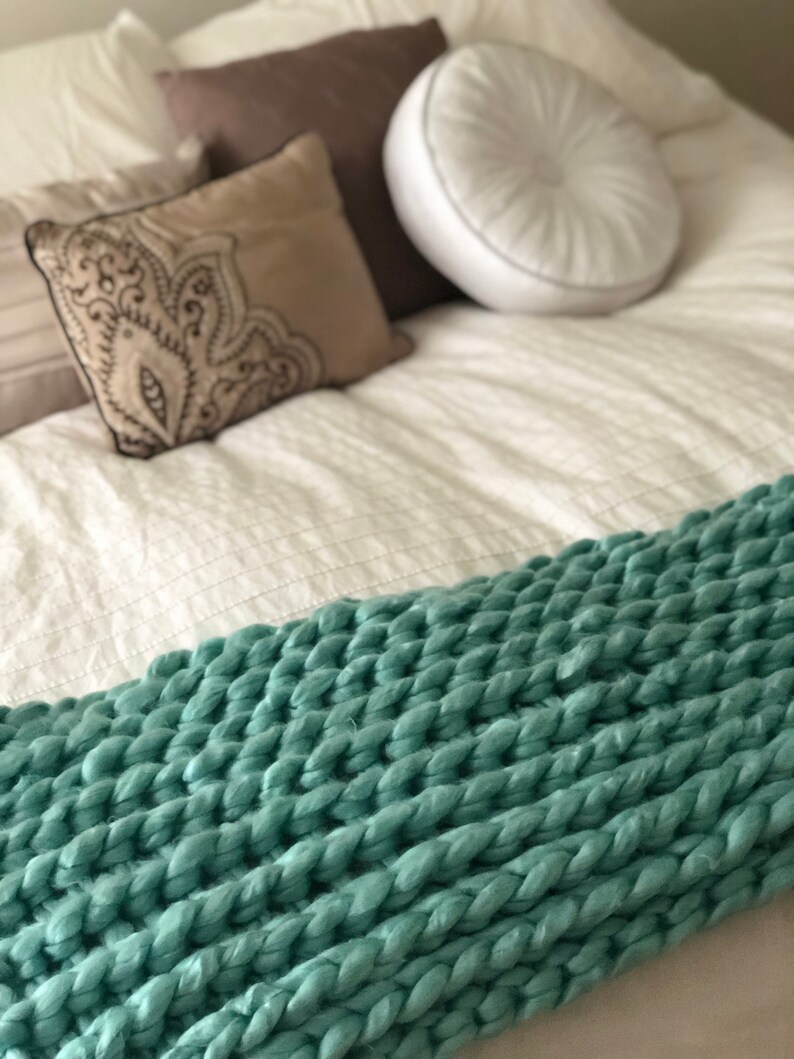 I AM Walking in My Purpose Bed Runner Super Chunky Blanket Etsy