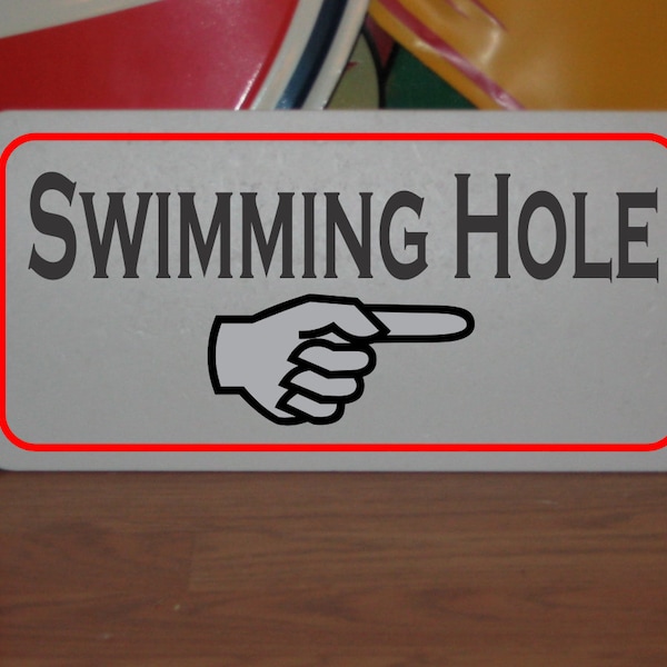 Swimming Hole Sign Etsy