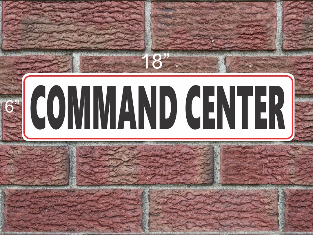 COMMAND CENTER Metal Sign 6x18 - Etsy