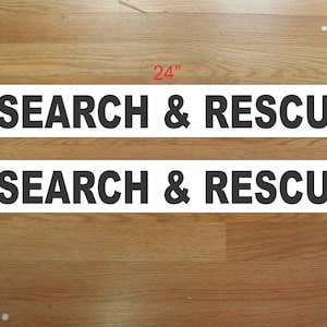 Search & Rescue Magnetic Signs 3x24 vehicle k9 dog for Car Truck Van SUV Trailer