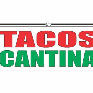 Baner reklamowy TACOS CANTINA