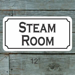 STEAM ROOM Metal Sign
