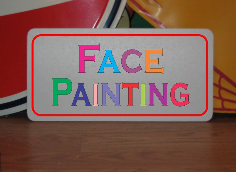 FACE PAINTING Metal Sign MultiColor Etsy