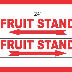 Fruitkraam van 2-6 x 24 met richtingaanwijzers Street Road Yard Corner