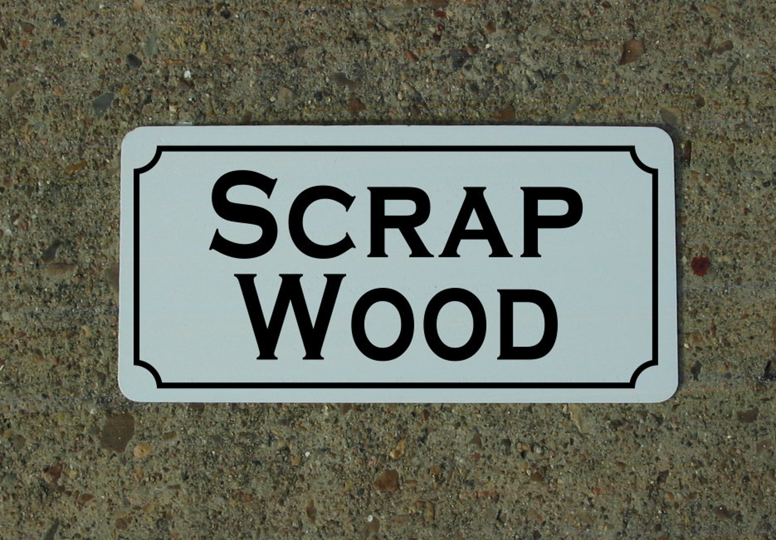 SCRAP WOOD Metal Sign - Etsy