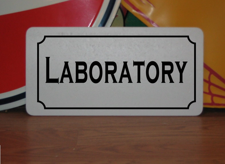 LABORATORY Metal Sign School Lab - Etsy