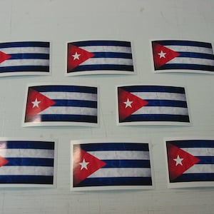 CUBAN CUBA FLAG Car Truck suv Decal Window Bumper Sticker 8