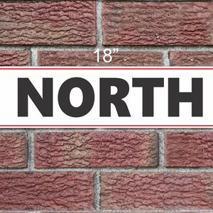 NORTH Metal Sign