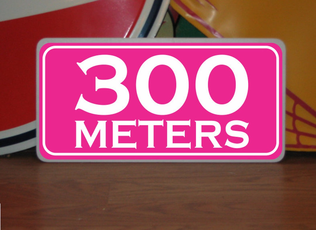 300 Meters Marker Metal Sign - Golf Course Yardage - Etsy
