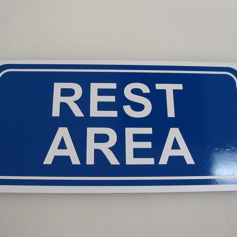 Rest Area Sign - Etsy