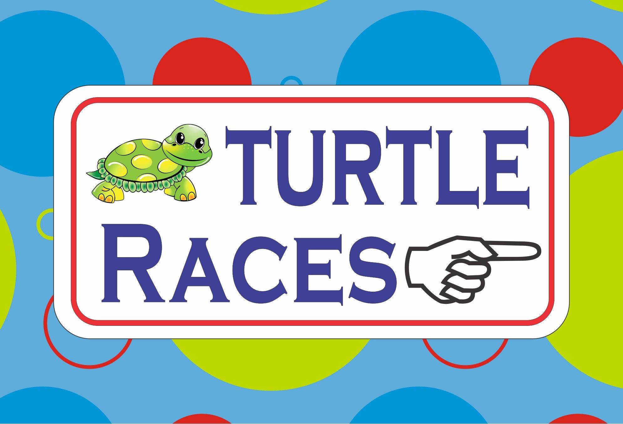Turtle Races With Magnets Turtle Races 6x12 Metal Sign - Etsy