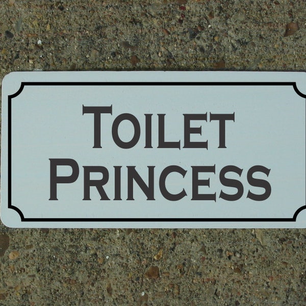 Toilet Princess Metal Sign Bdsm S&M Decor Bedroom Bathroom Bondage