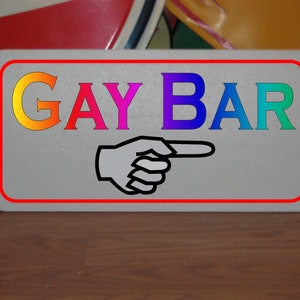 GAY BAR Metal Sign for Dance Party Club