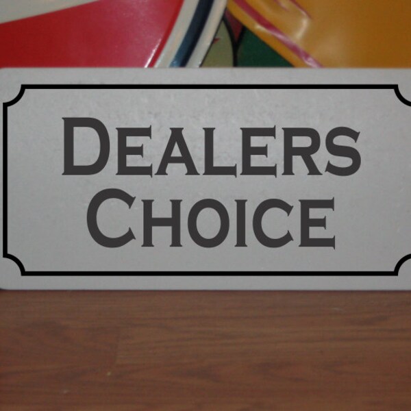 Dealers Choice Etsy