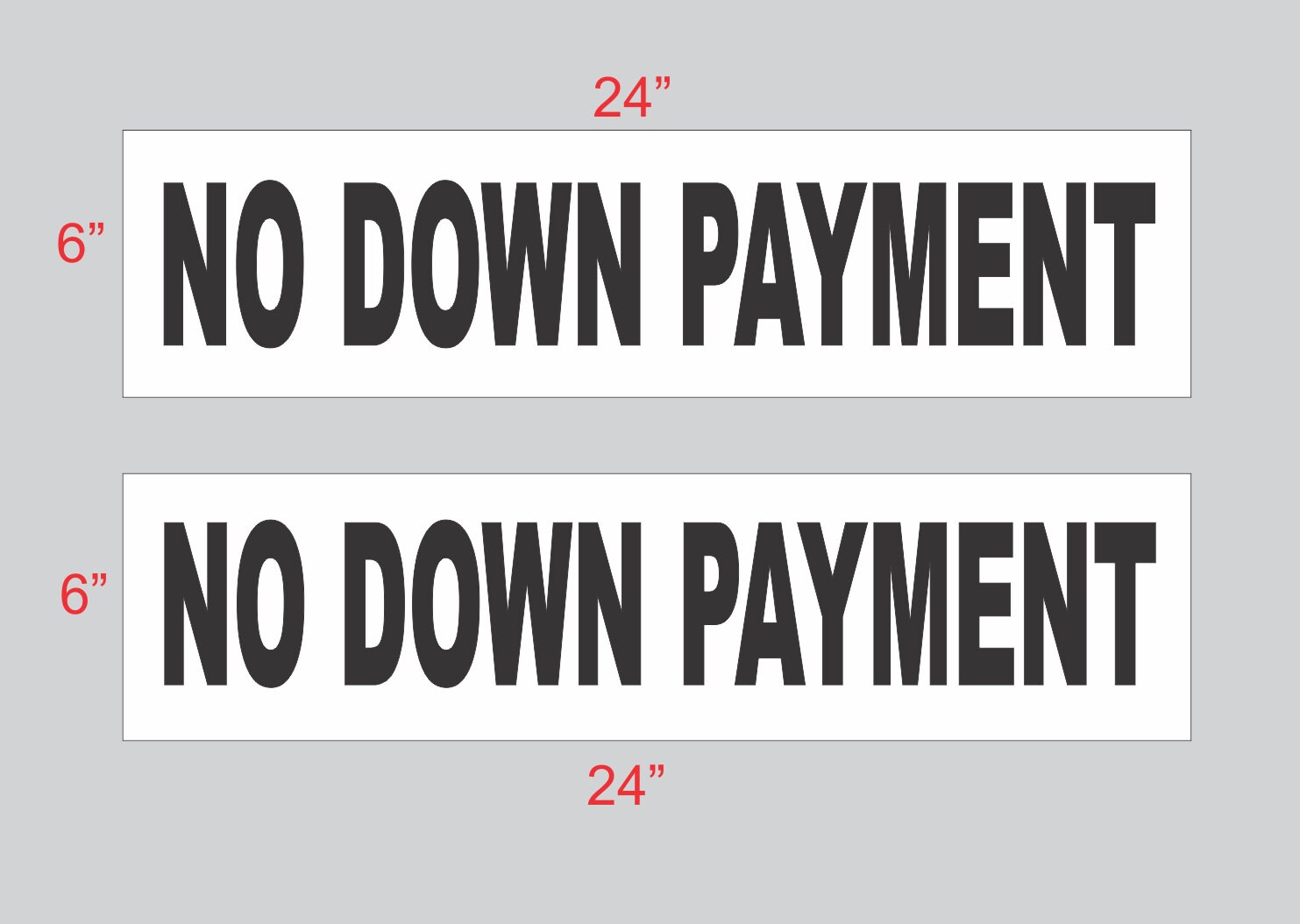 Custom Photo Real Estate Rider Signs - 6x24 Double-Sided - Buy 1 Get 1 FREE - SuperSigns, Inc.