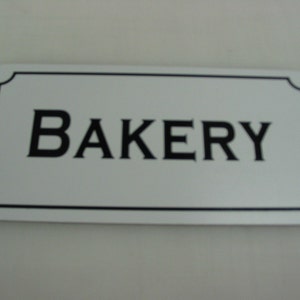 BAKERY Metal sign for cake cupcakes cookies and bread