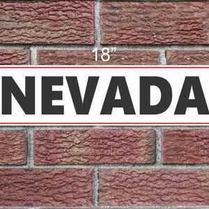 NEVADA Metallschild