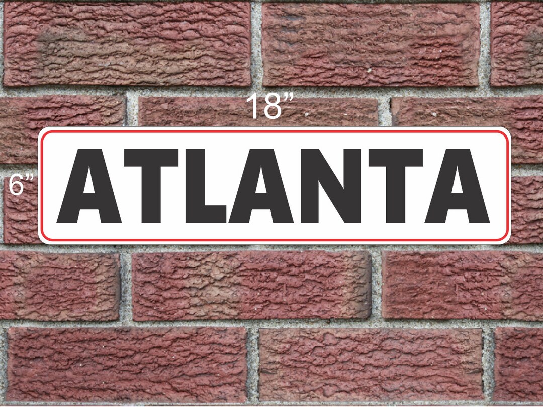 ATLANTA Metal Sign - Etsy
