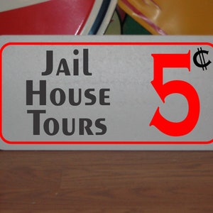 Gevangenishuis Tours 5 cent metalen bord