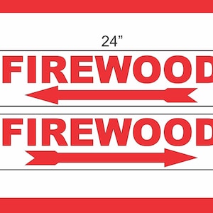 2-6x24 FEUERHOLZ mit Pfeil Richtungsschilder Straße Straße Hof Ecke