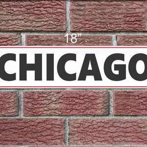 CHICAGO Metallschild