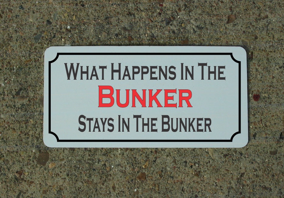 What Happens in the Bunker Stays in the Bunker Metal Sign Sand Golf ...