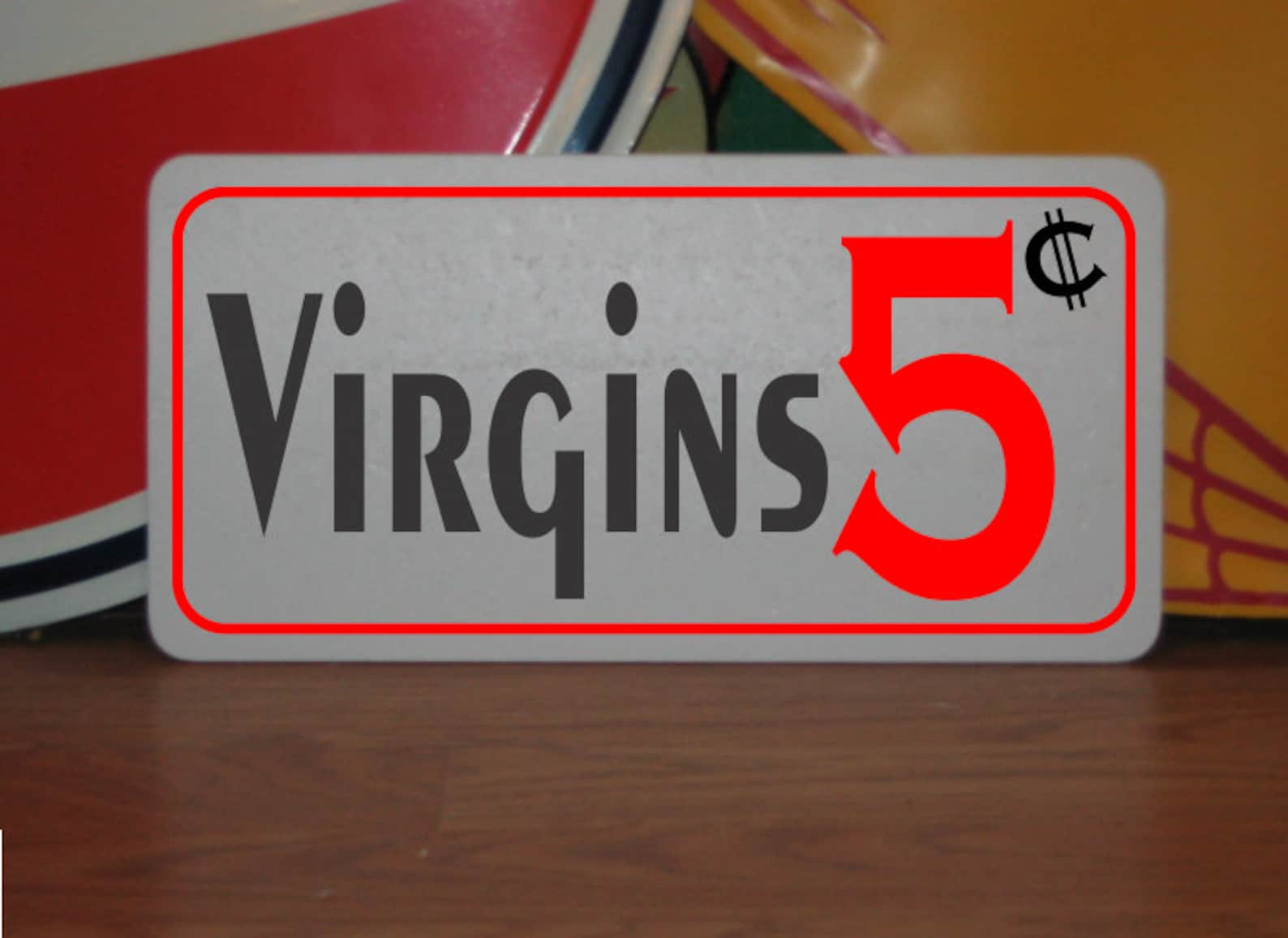 Virgins 5 Cents Metal Sign - Etsy