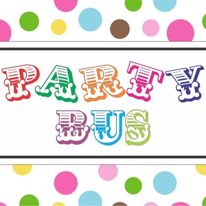 Party Bus Metal Sign