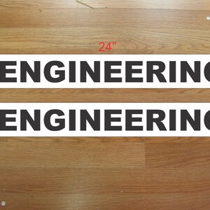 ENGINEERIING Magnetic signs to fit Car, Tow Truck, Van Suv Us Dot Approved Size