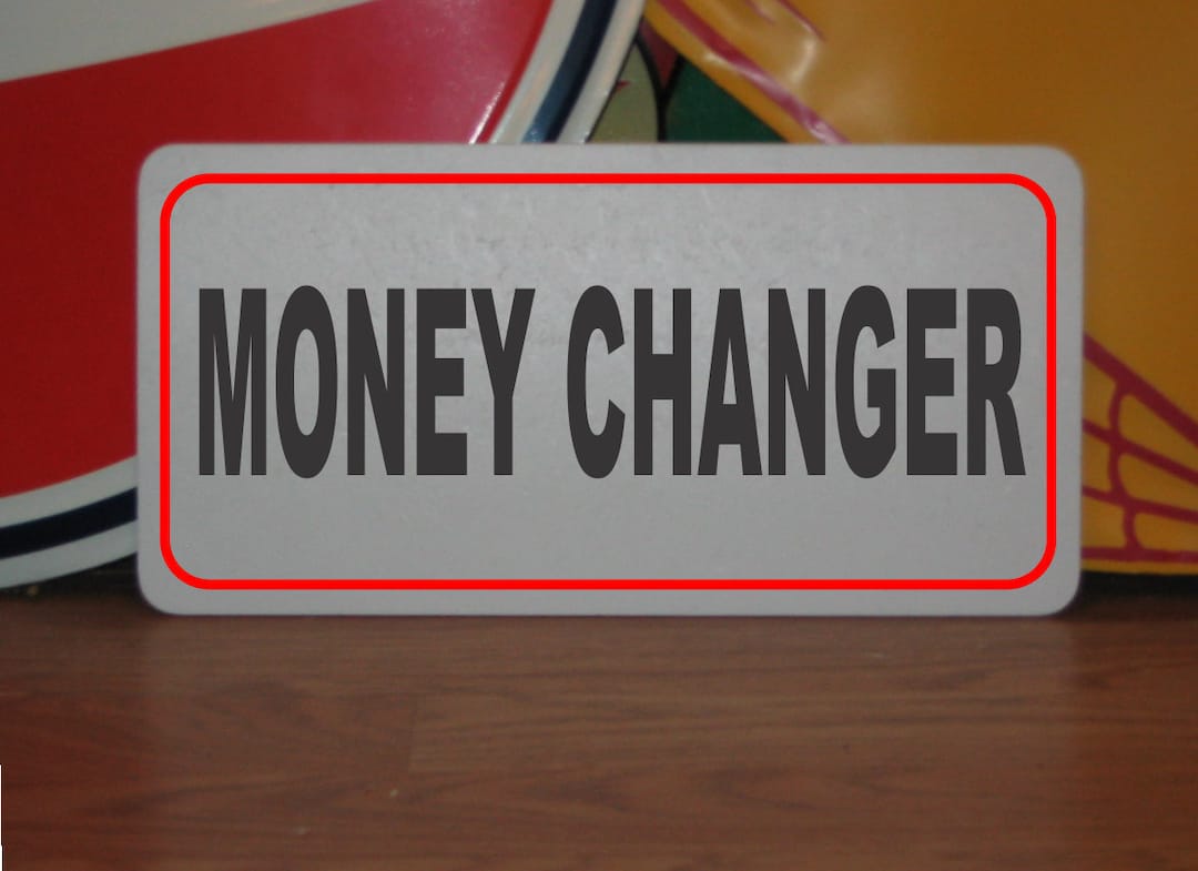 Money Changer Metal Sign for Car Wash Arcade Laundry Parking - Etsy