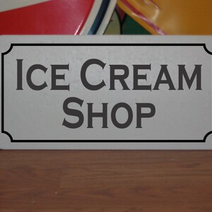 Ice Cream Shop Metal Sign