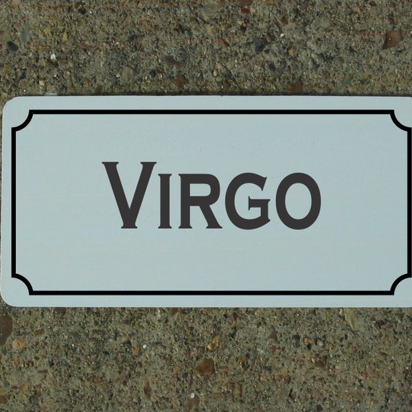 Virgo Metallschild Sternzeichen Sternbild
