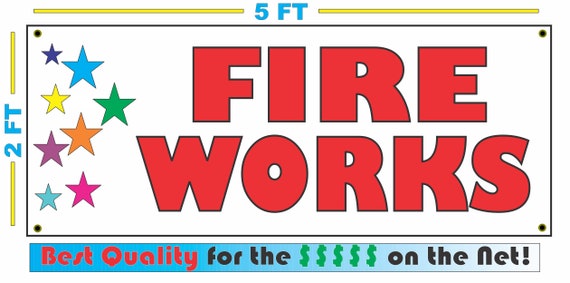 FIREWORKS COMING SOON Banner Sign NEW 2x5