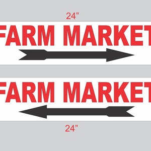 2-6x24 HOF MARKT mit Pfeil Richtungsschilder Straße Straße Hof Ecke