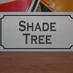 Metalowy znak Shade Tree do wystroju kuchni i restauracji, food trucka, przyczepy koncesyjnej, wózka, sklepu spożywczego, targu rolnego