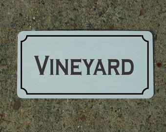 WEINBERG Metall Schild