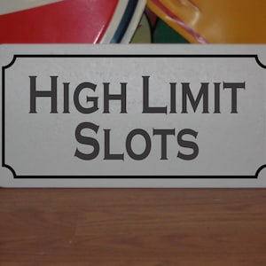 High Limit Slots Metal sign for Game Room Casino Poker slot Machine
