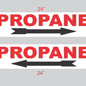 2-6x24 PROPANE mit Pfeil Richtungsschilder Straße Straße Yard Ecke