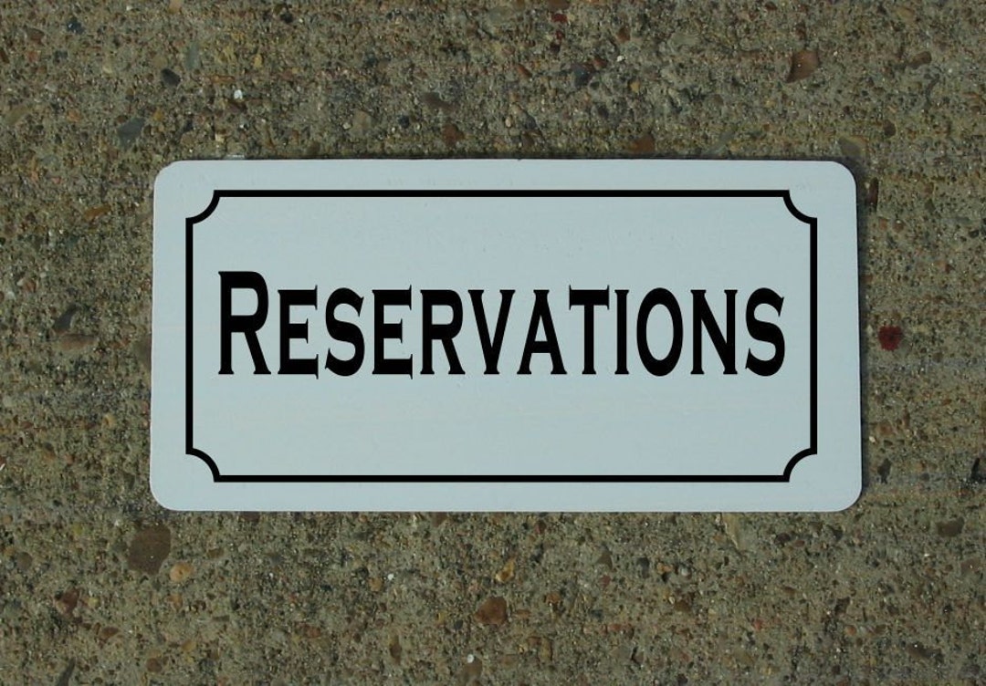 RESERVATIONS Hotel Motel Retro Art Deco Metal Sign - Etsy